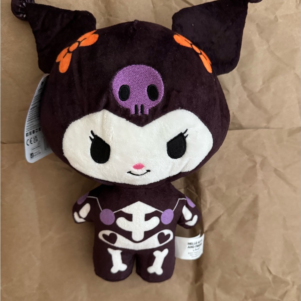 Adorably Spooky 8” Kuromi Skeleton Plush